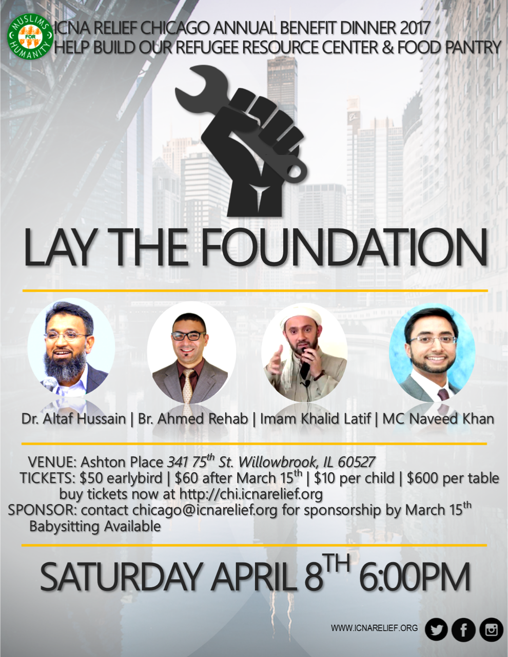 ICNA Relief CAIR banquet flyer